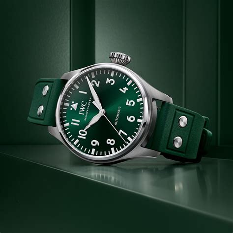 iwc pilot 43 green|iwc pilot chronograph 43.